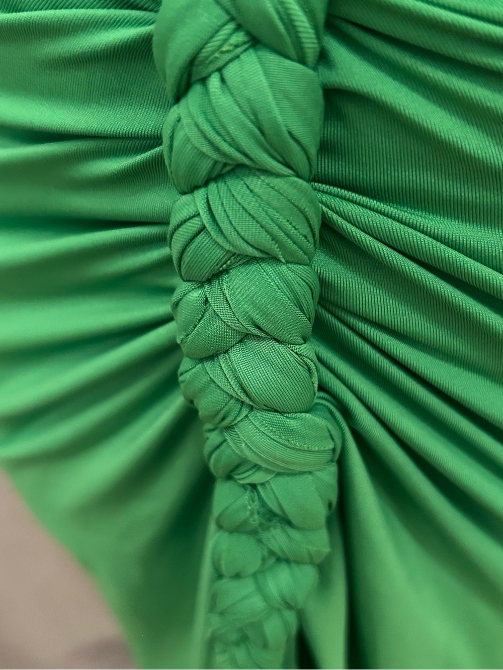 Green Braided Detail Maxi Skirt NWT - Picture 8 of 8